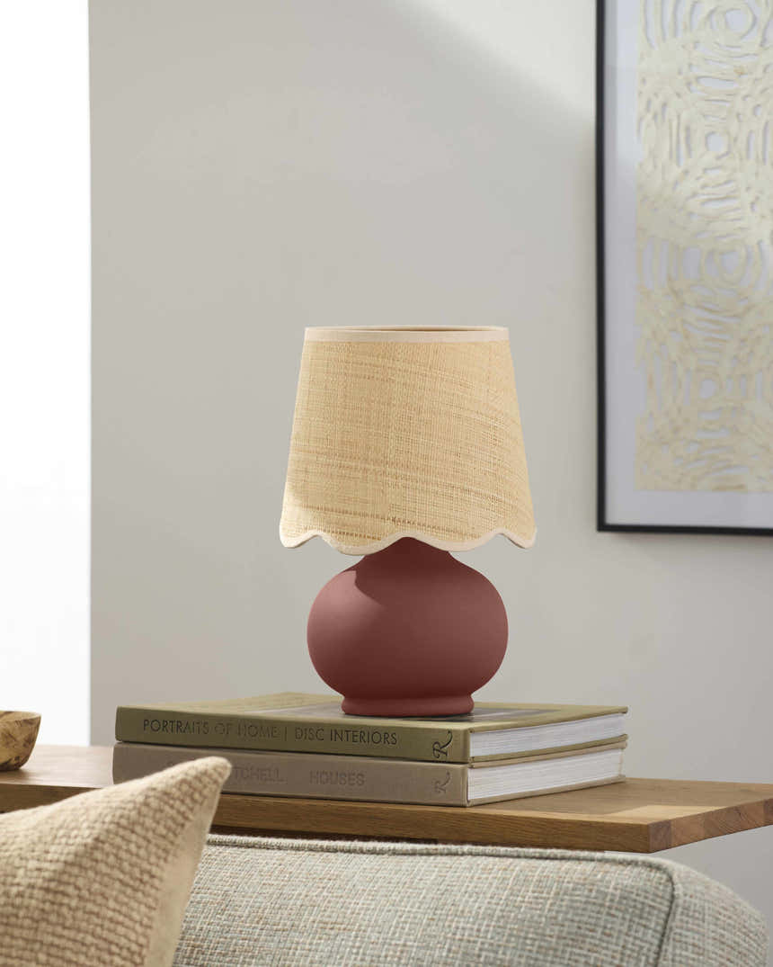 Theisseil Brick Red Table Lamp