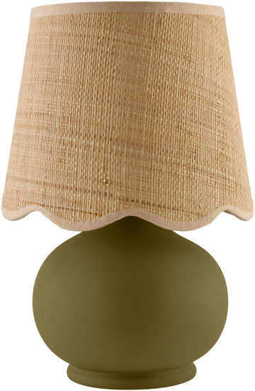 Saruo Green Ceramic Table Lamp