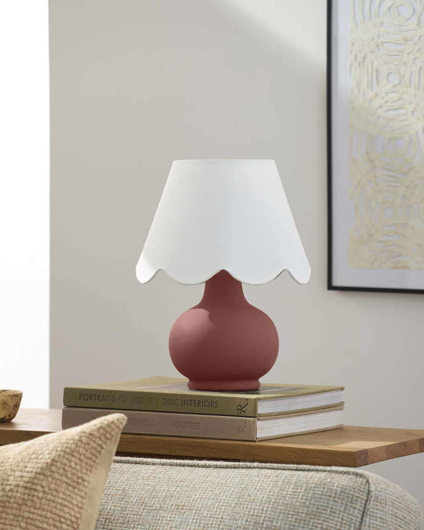Sugea Red Ceramic Table Lamp