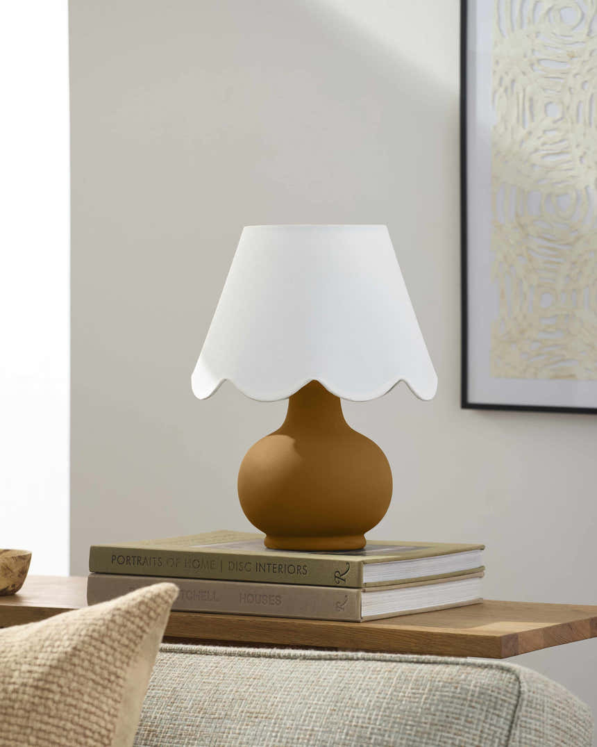 Recio Tan Ceramic Table Lamp