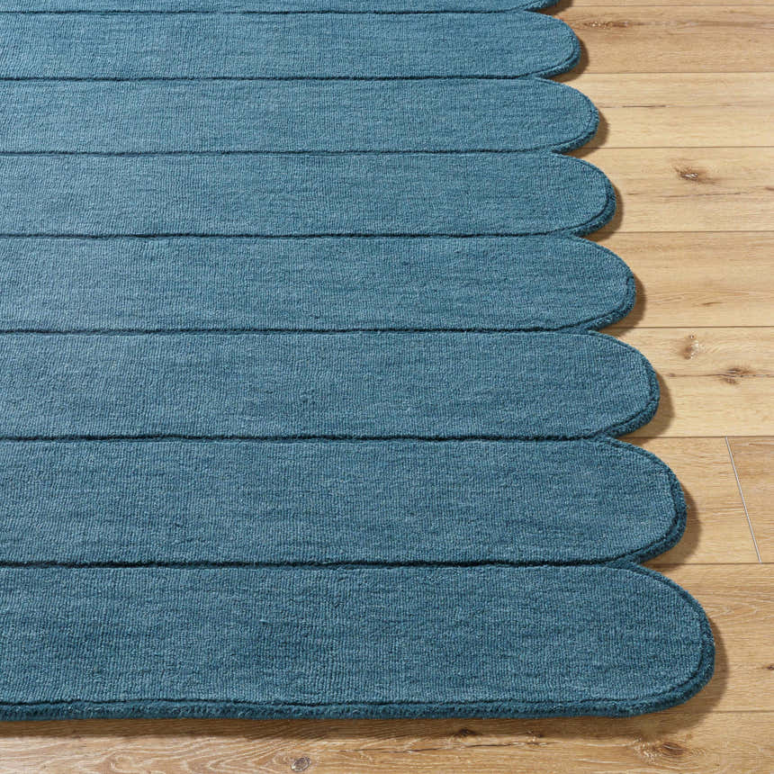 Made to Order Custom Size Tayte Blue Abstract Area Rug