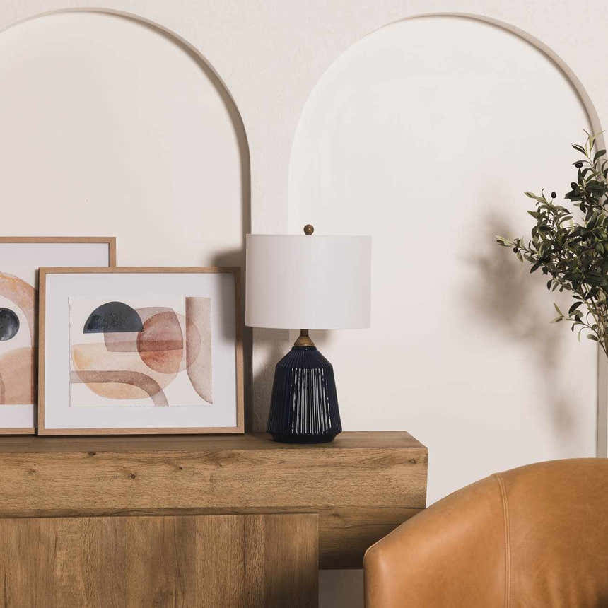 Tramutola Blue Contemporary Table Lamp