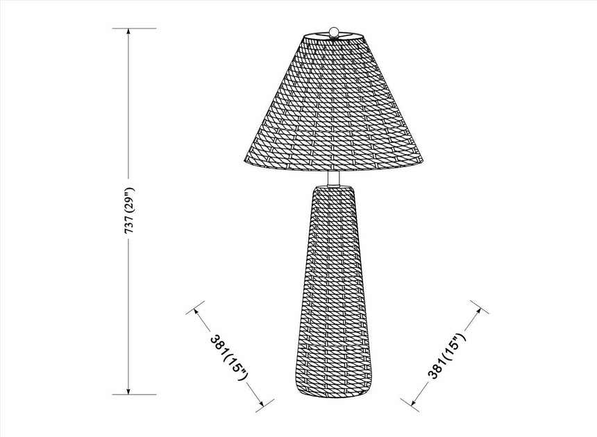 Valdeganga Dark Brown Table Lamp