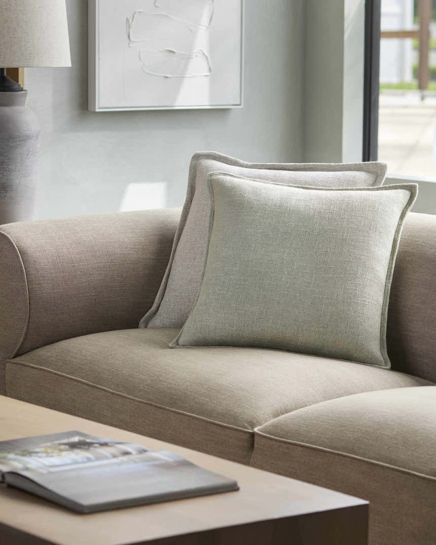 Volta Sage Throw Pillow