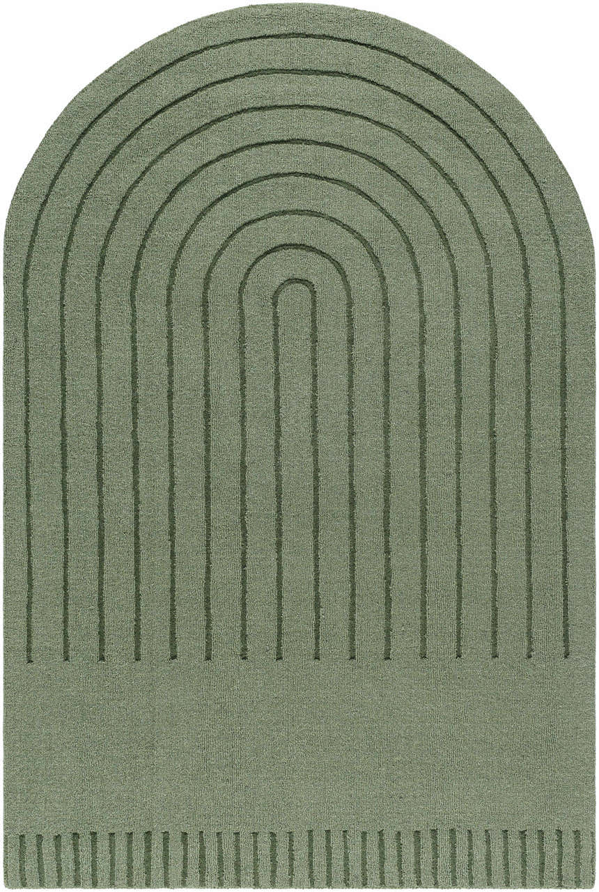 Made to Order Custom Size Arnona Green Area Rug