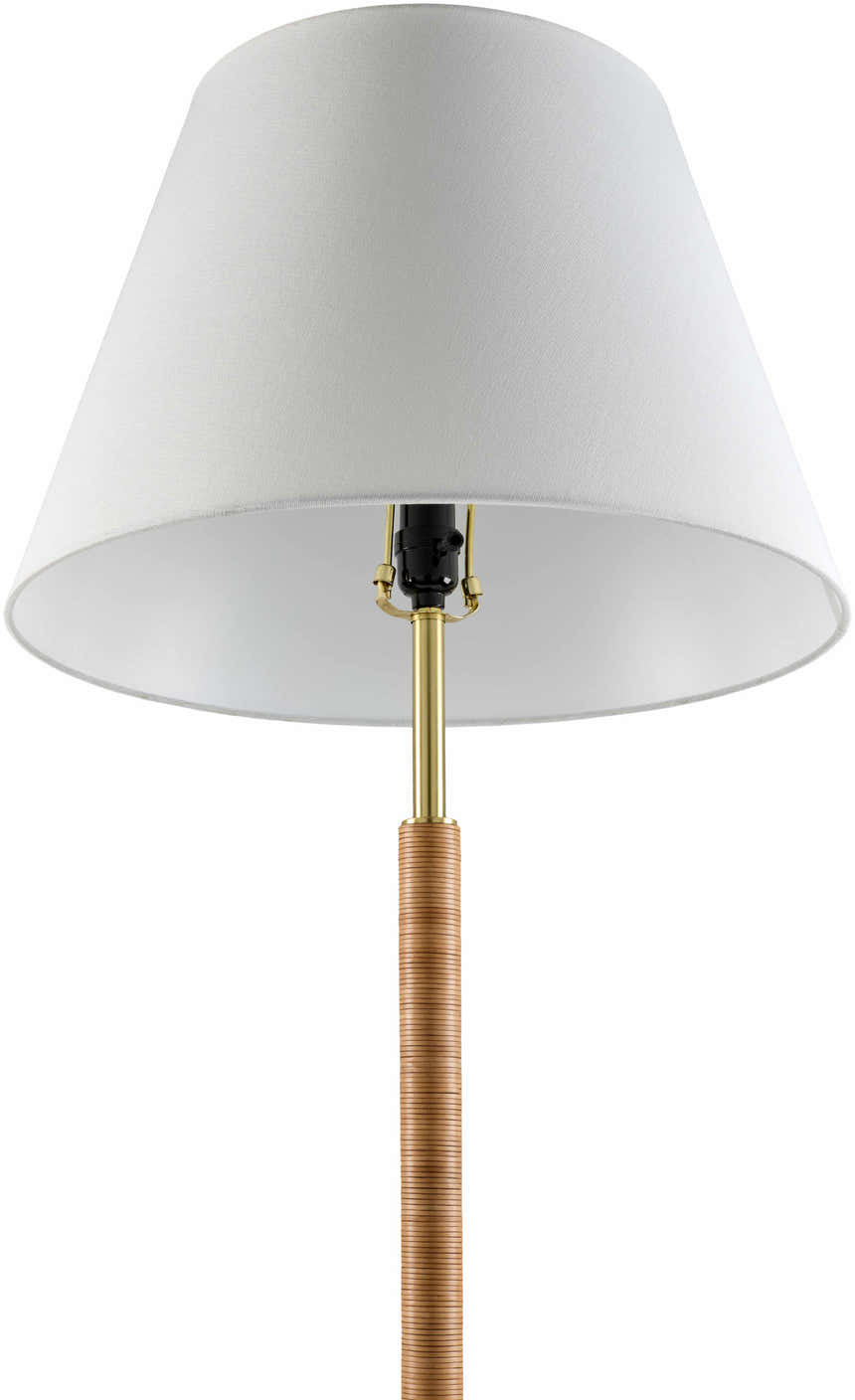 Vigonzone Metallic Brass Contemporary Floor Lamp