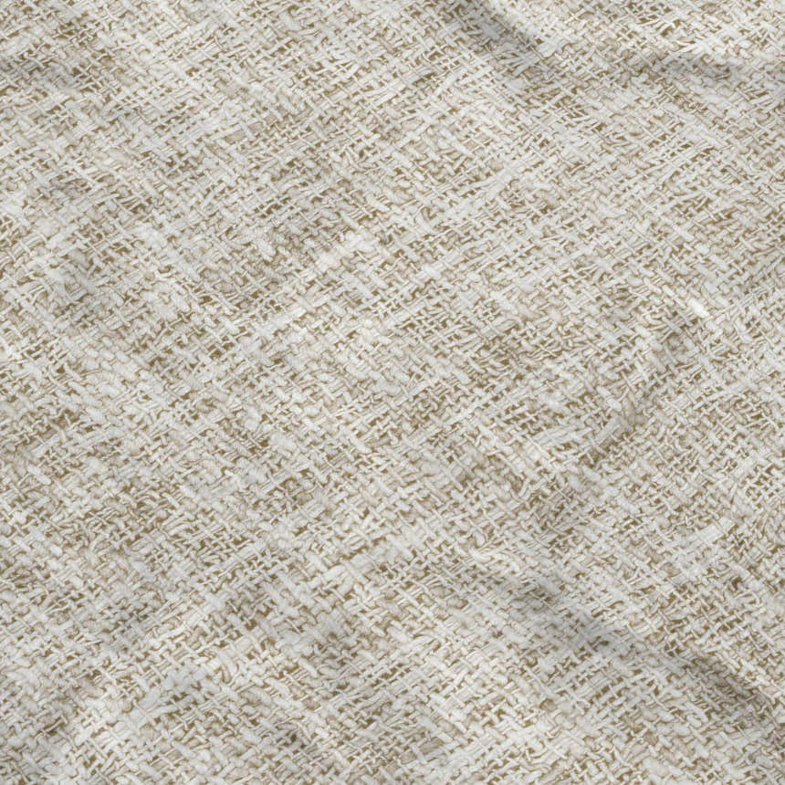 Close-up of the beige Dalyn Luxury Voyage VY1 Washable Area Rug, showing its woven texture and subtle pattern.