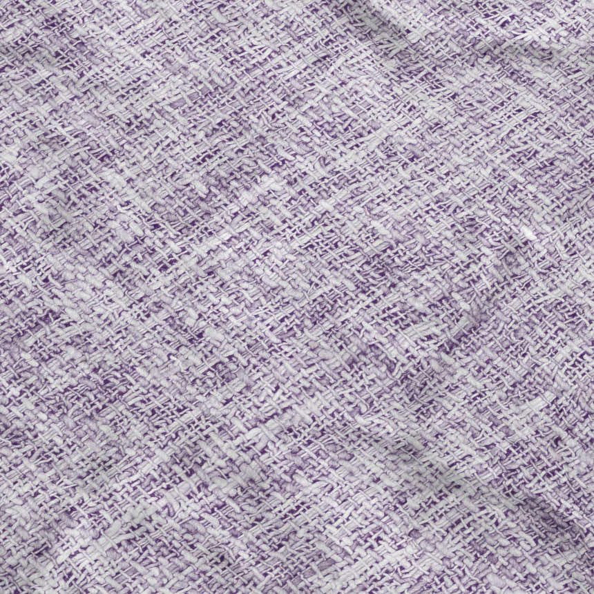 Close-up of the Dalyn Luxury Voyage VY1 Lavender Washable Area Rug, showing its woven texture and purple color.