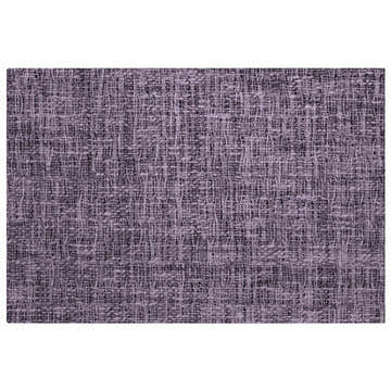 Close-up of the woven texture of the Dalyn Luxury Voyage VY1 Plum Washable Area Rug in dark purple.
