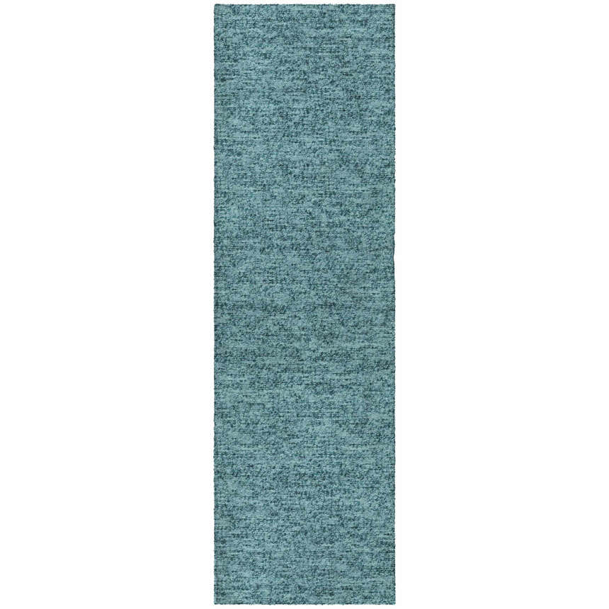 Close-up of the teal Dalyn Luxury Voyage VY2 Washable Area Rug, showing its textured, machine-made construction.