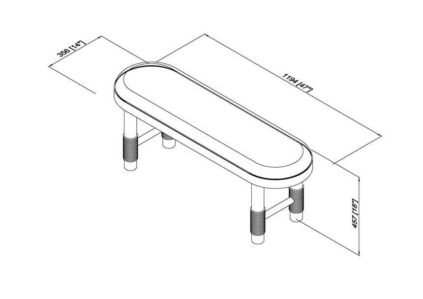 Valtopina Blue Bench