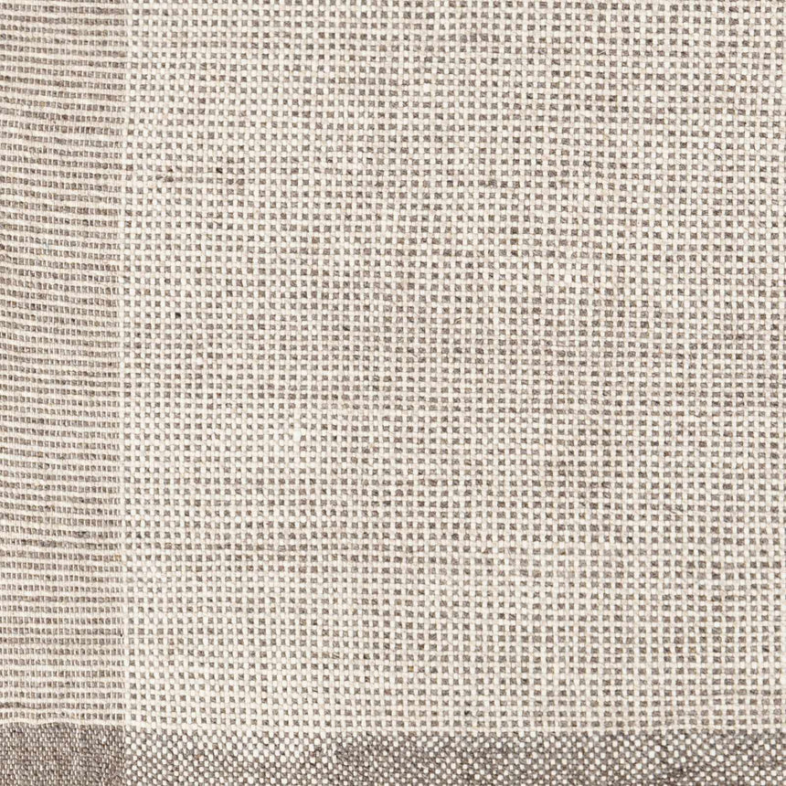 Made to Order Custom Size Joelle Beige Grid Wool Rug