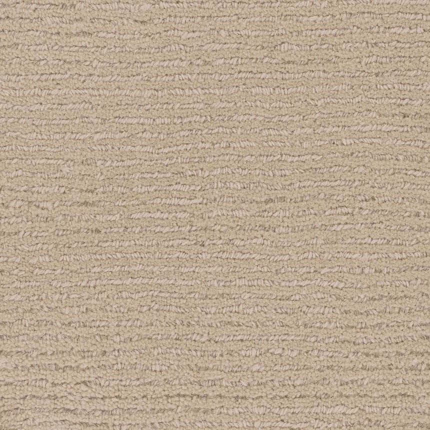 Sample Brockton Solid Tan Hand Loomed Wool Area Rug