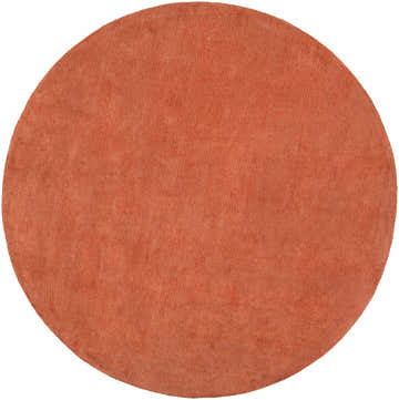Made to Order Custom Size Brockton Solid Wool Orange Area Rug