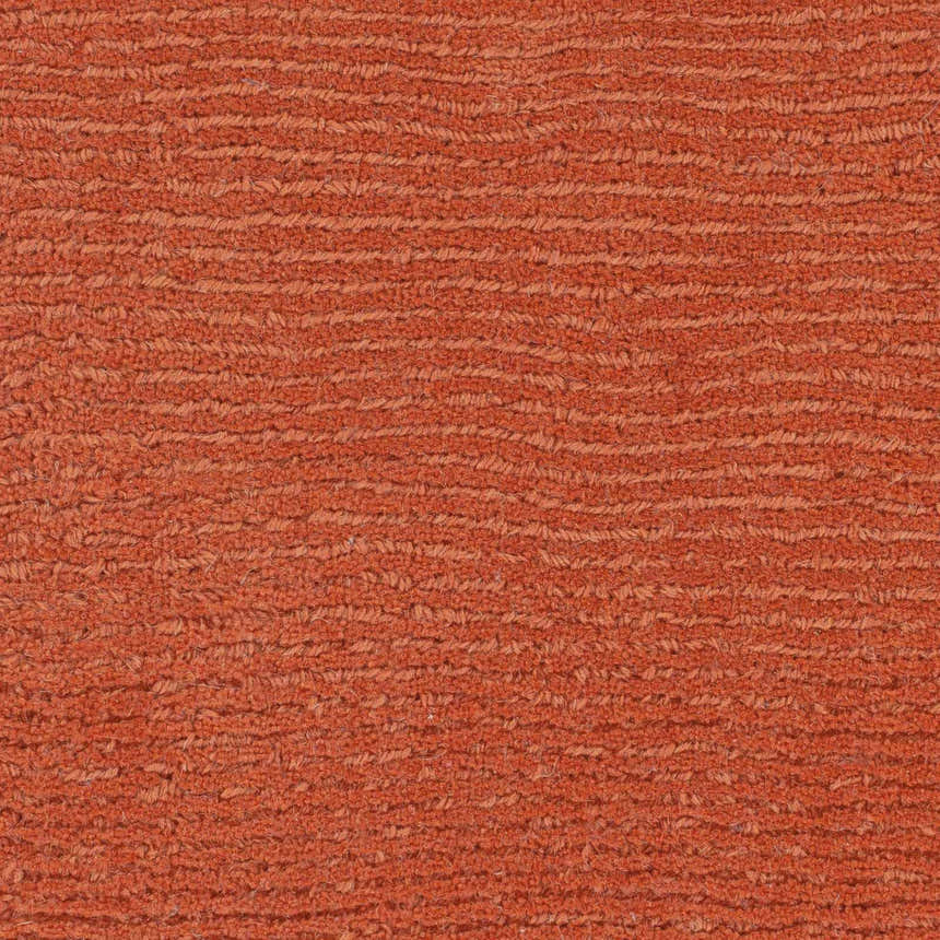 Sample Brockton Solid Orange Wool Rug