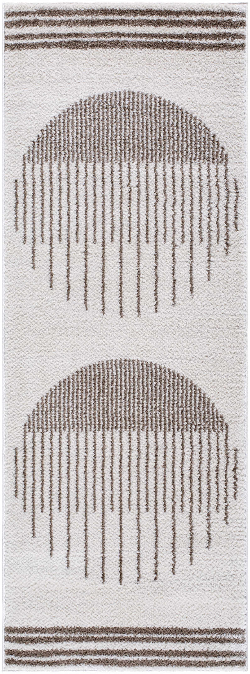 Apichu Brown Washable Area Rug