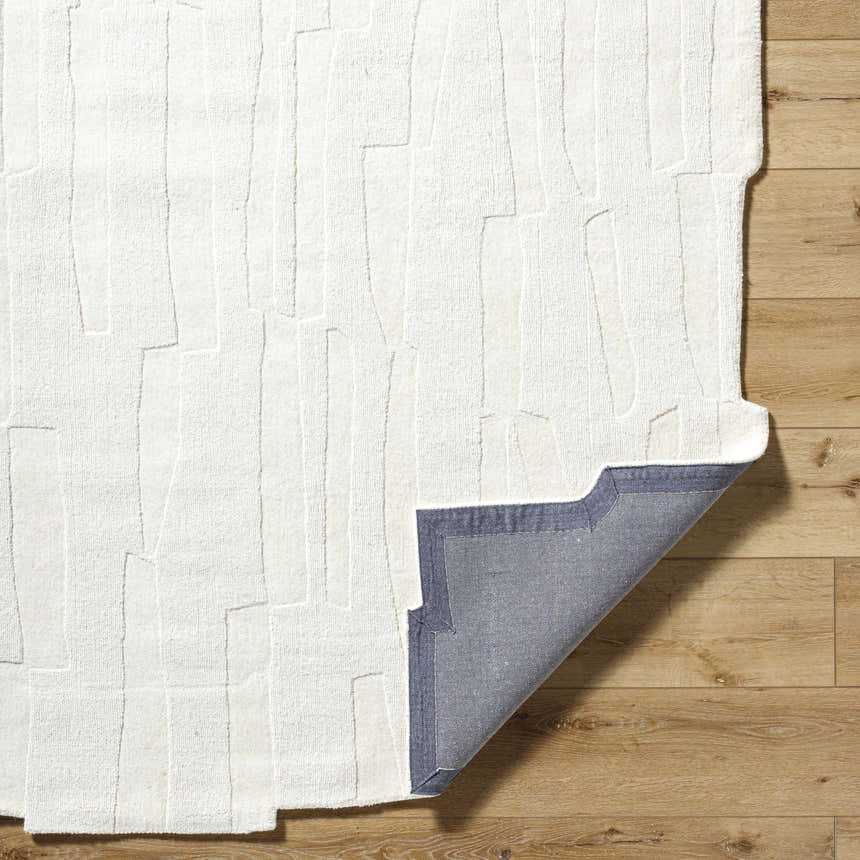 Made to Order Custom Size Yonah White Abstract Area Rug