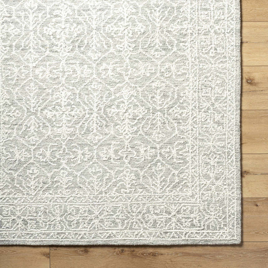 Made to Order Custom Size Yadid Gray Wool Area Rug
