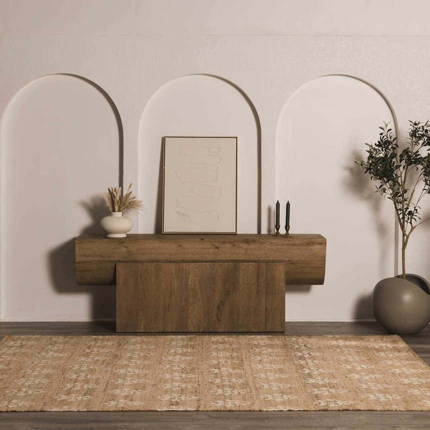 Made to Order Custom Size Albina Ivory Area Rug