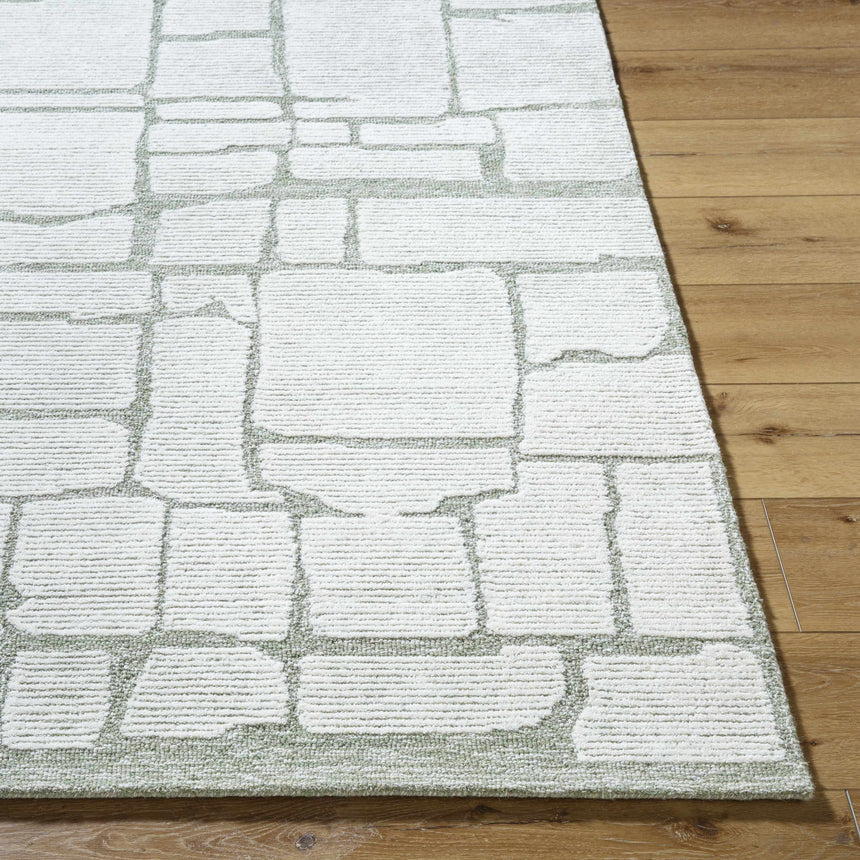 Made to Order Custom Size Yetty Sage Area Rug