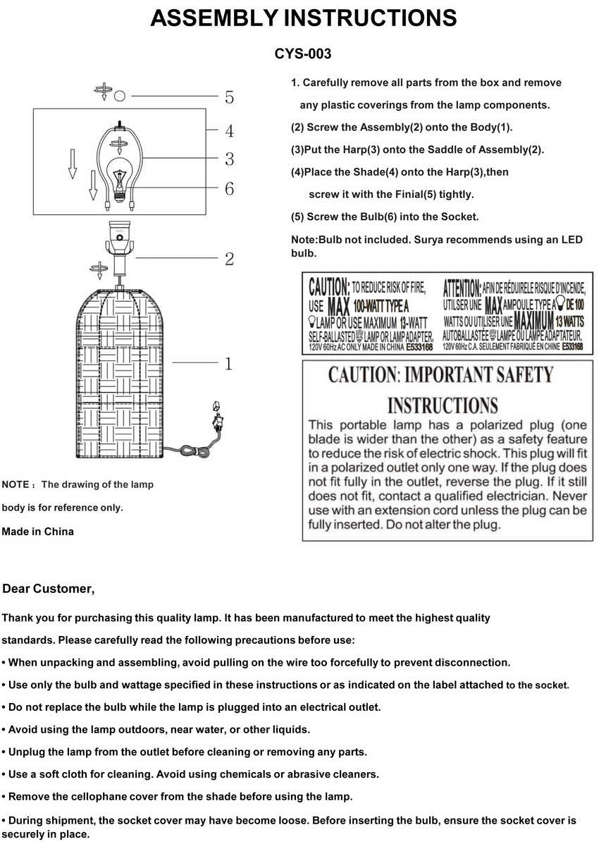 Anderlues Table Lamp