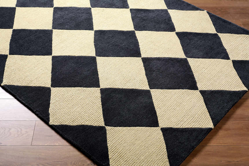 Made to Order Custom Size Aradia Charcoal Area Rug