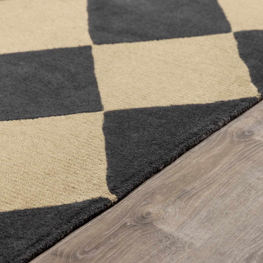 Made to Order Custom Size Aradia Charcoal Area Rug