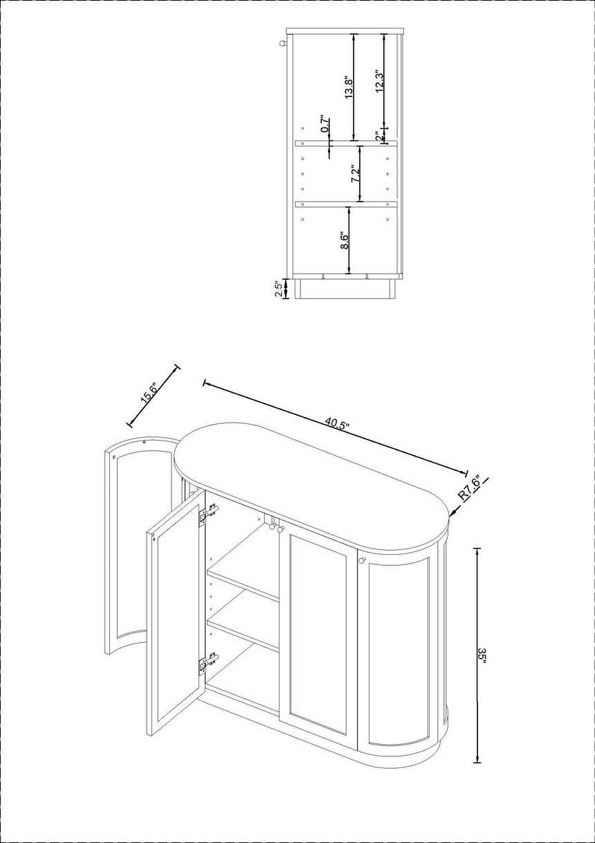 Penasco Cabinet Becki Owens x LIVABLISS BOPN-001