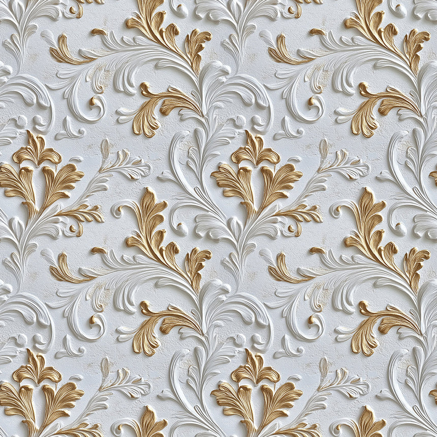 Florentine Gilded Acanthus Wallpaper