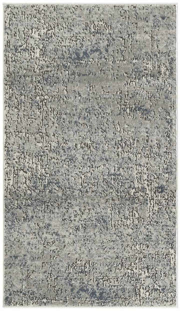 Close-up of the Nourison Quarry Dark Grey rug. Modern design with medium gray tones and subtle texture.