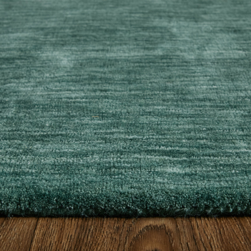Feizy Luna Modern Solid - Green/White Area Rug