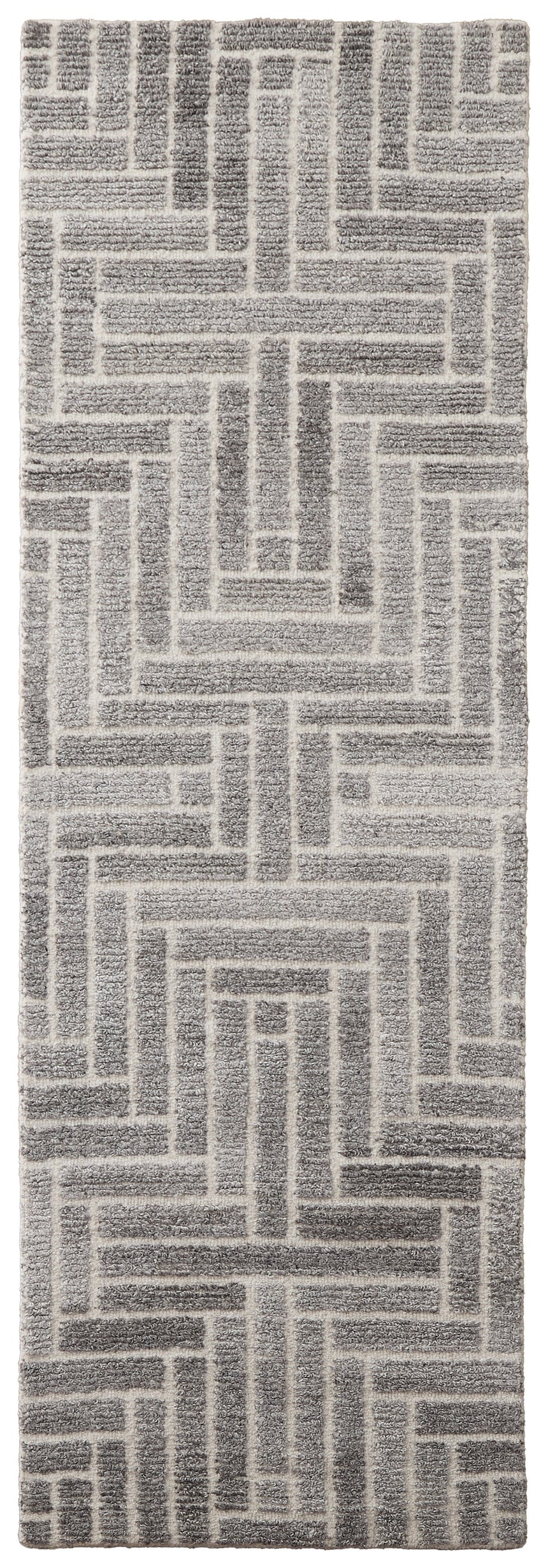 Feizy Asher Transitional Geometric - Taupe/Gray/Tan Area Rug - Clearance