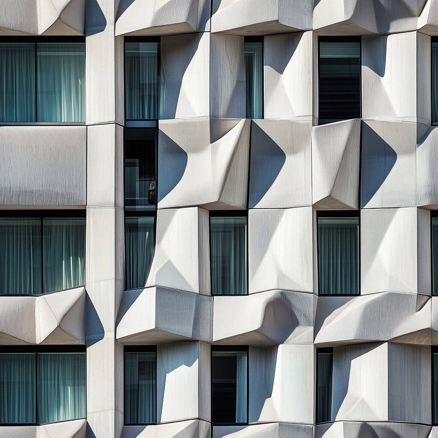 Sculpted Concrete Facade
