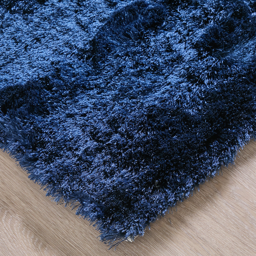 Feizy Indochine Modern Solid - Blue/Black Area Rug