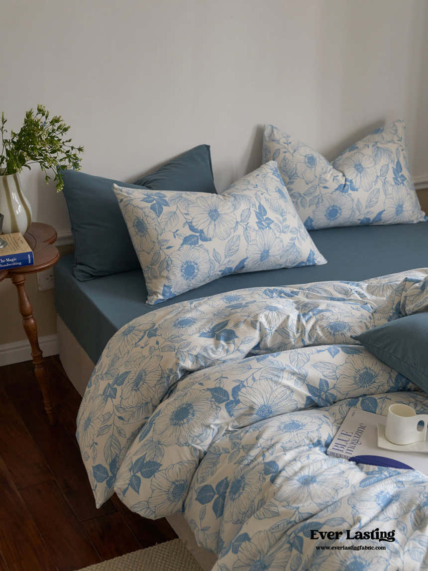 Adèle French Countryside Bedding Set / Blue