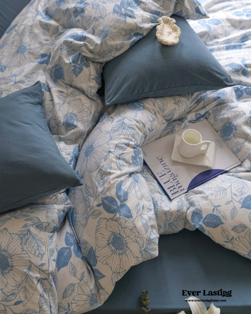 Adèle French Countryside Bedding Set / Blue