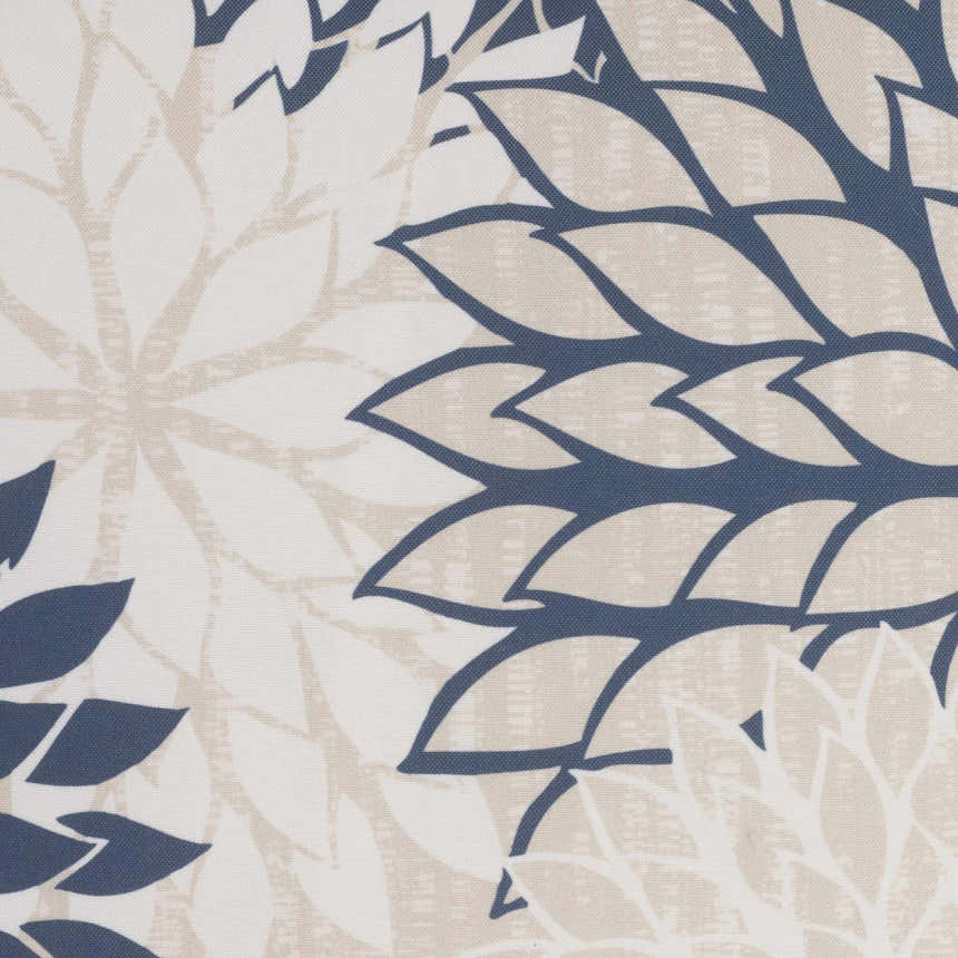 Mina Victory Aloha Indoor/Outdoor Ivory/Navy Throw Pillow