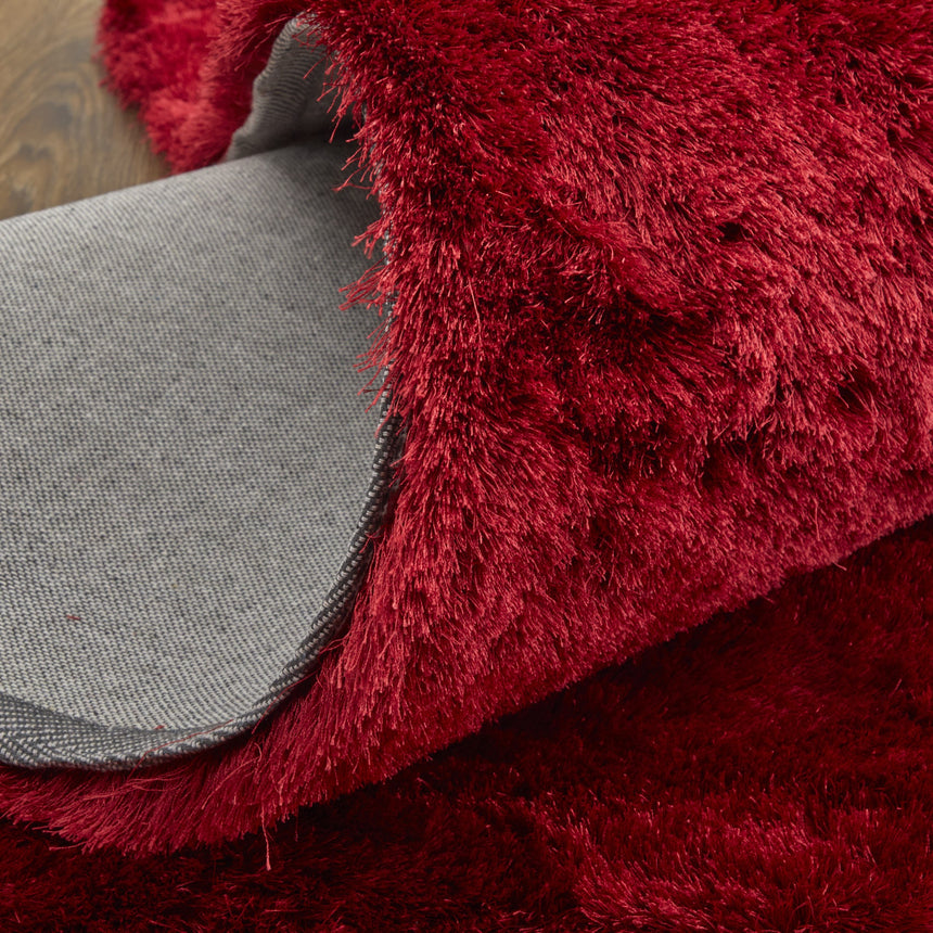 Feizy Indochine Modern Solid - Red/Purple Area Rug