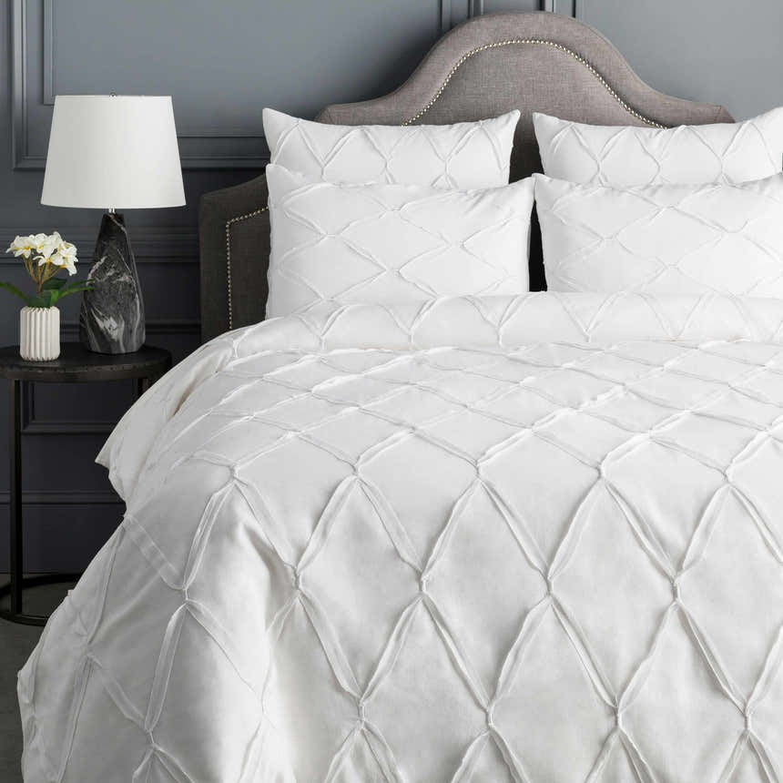 Gutalac White Quilted Bedding Euro Sham - Clearance