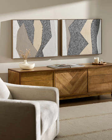 Soft White Modern Framed Wall Art for modern gallery walls