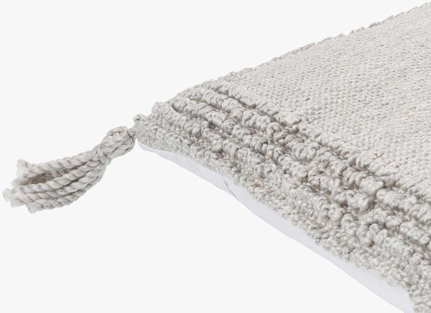 Souma Light Gray Outdoor Throw Pillow - Clearance