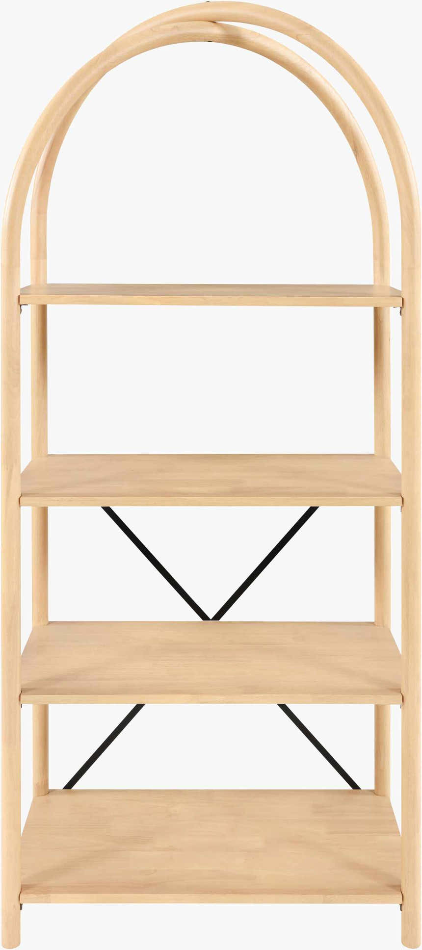 Gold Modern Bookcase for books and decorative storage