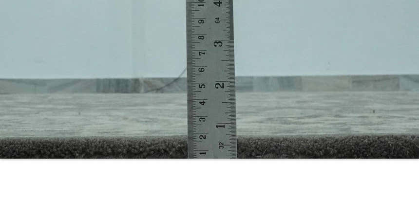 Antique Design 8x10 Charcoal and Beige Traditional Floral Hand Tufted rug