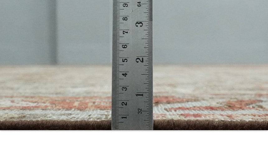 Antique look Tribal Garden Rug Hand Knotted Distressed finished oxidized Multi size wool Area Rug