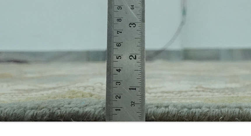 Antique Style Traditional Heriz Gray, Ivory, Peach and Olive Hand Knotted Multi Size wool Area Rug