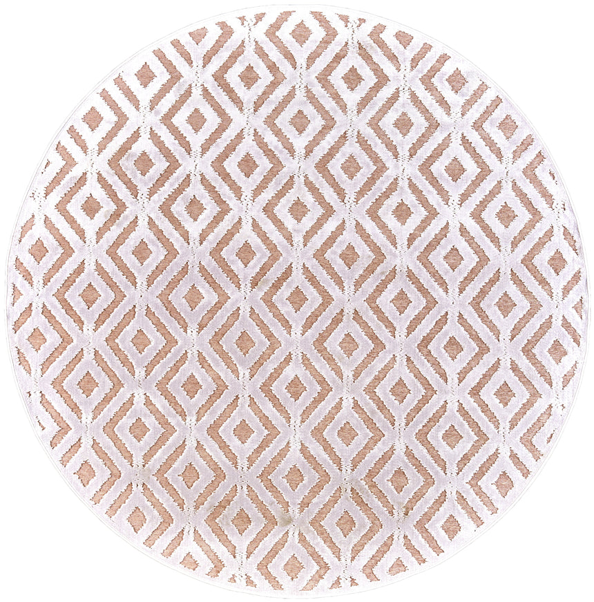 Feizy Saphir Mira Modern Solid - Pink/White Area Rug - Clearance