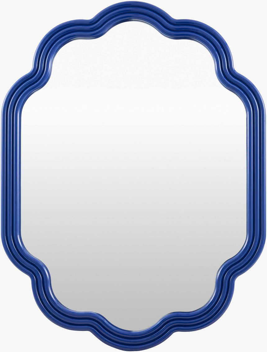 Cakaa Blue Wood Mirror