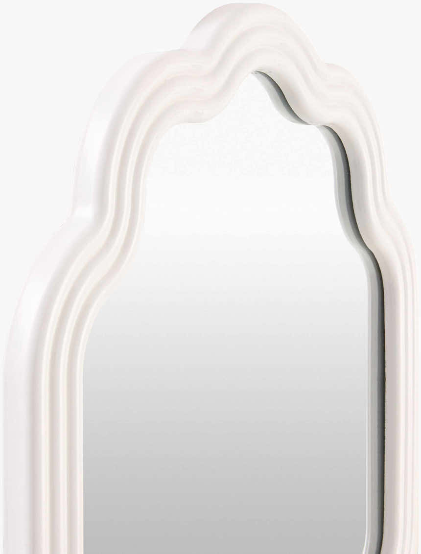 Xugeo White Wood Mirror