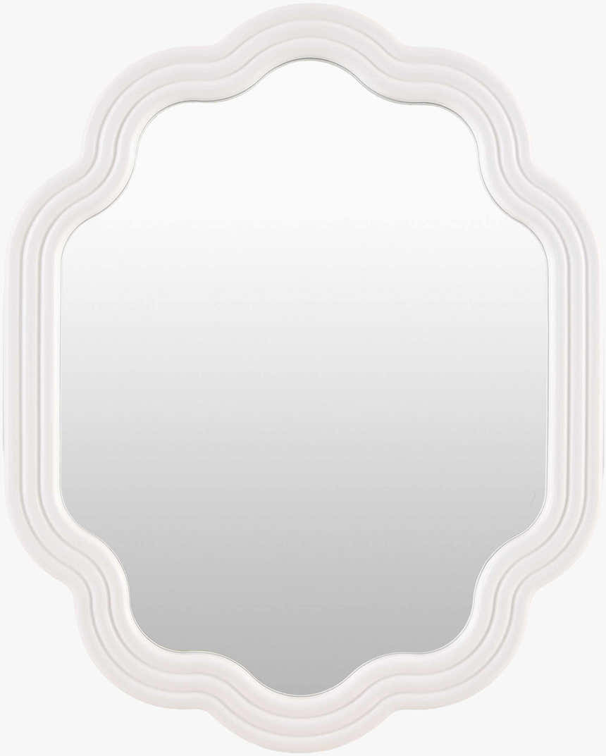Xugeo White Wood Mirror