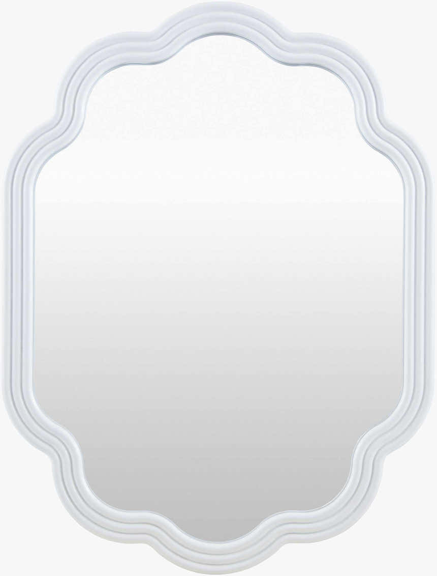Xugeo White Wood Mirror